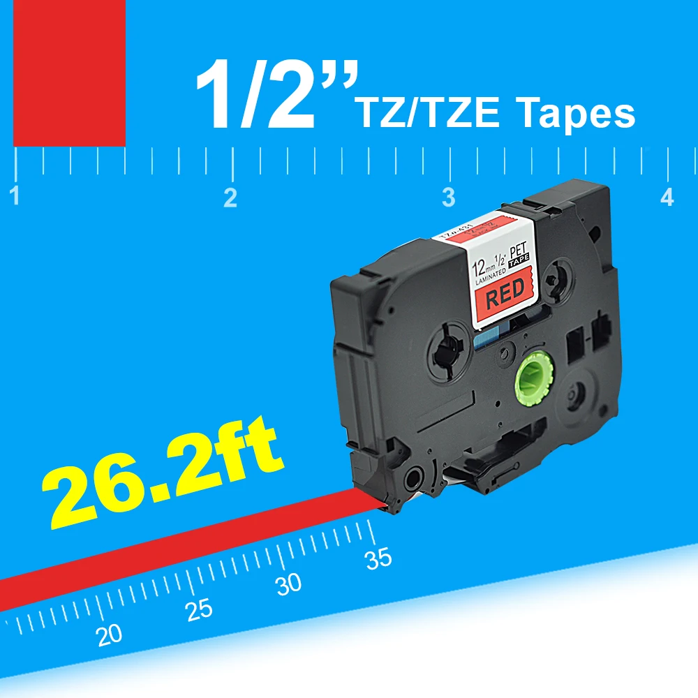Orison 5 шт. 12 мм красный TZE431 TZ431 для Brother P Touch принтер этикетка лента TZE 431 TZ TZe