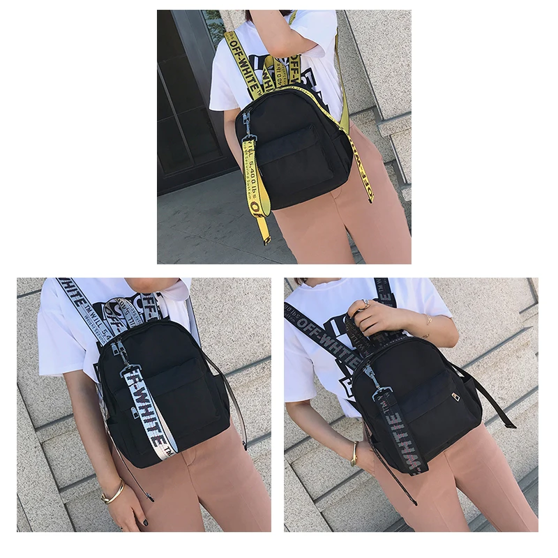 Wobag красочный рюкзак с ремнем для девочек, студенческий рюкзак из ткани Оксфорд, вместительный рюкзак, дорожная сумка