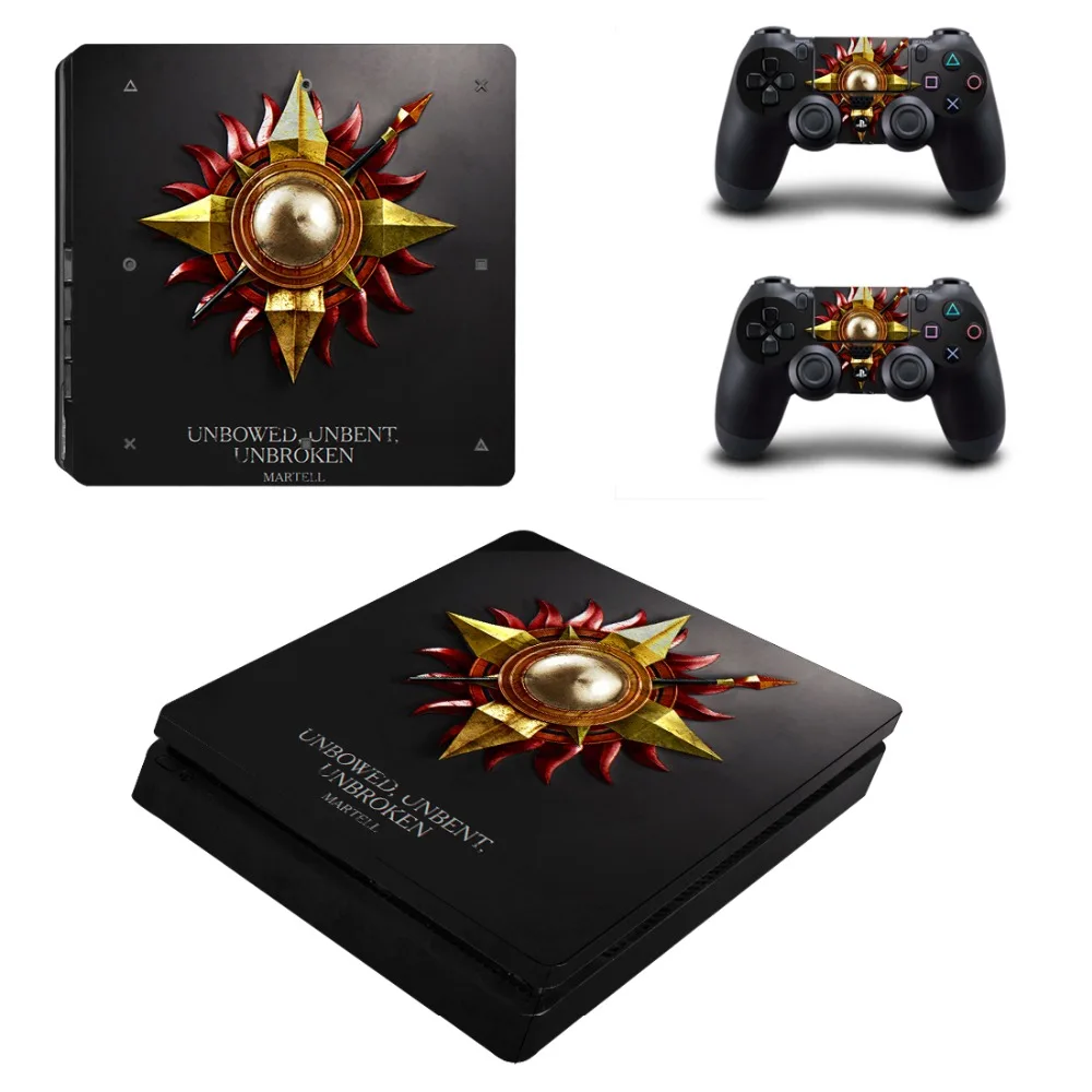 Зимняя наклейка Game of Thrones для PS4 Slim Skin консоли PlayStation 4 и контроллера виниловая