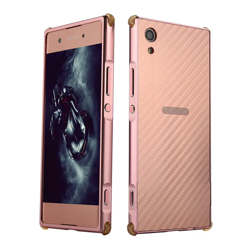 Противоударный чехол для Sony XA1 Plus XA1Plus алюминиевая металлическая рама с жестким