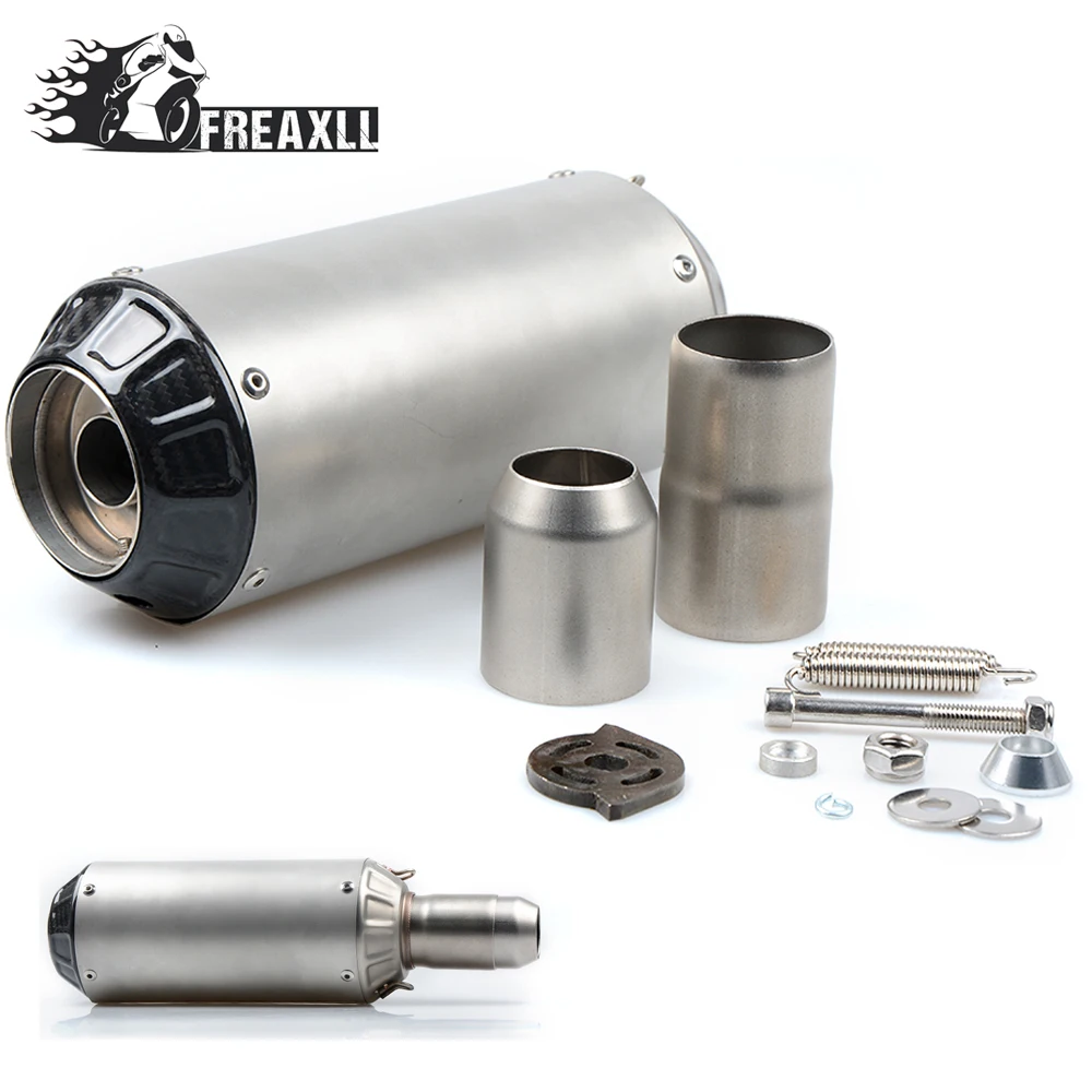 

Универсальные выхлопные трубы 36-51 мм для мотоциклов, выхлопные трубы для мотоциклов, велосипедный глушитель для Ducati Honda Suzuki GSX 1300 R hayabus