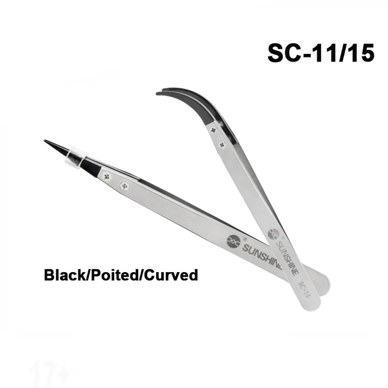 High Precision Ceramic Tweezers Temperature Resistance Stainless Steel for Electronic SMD Phone Repair | Инструменты