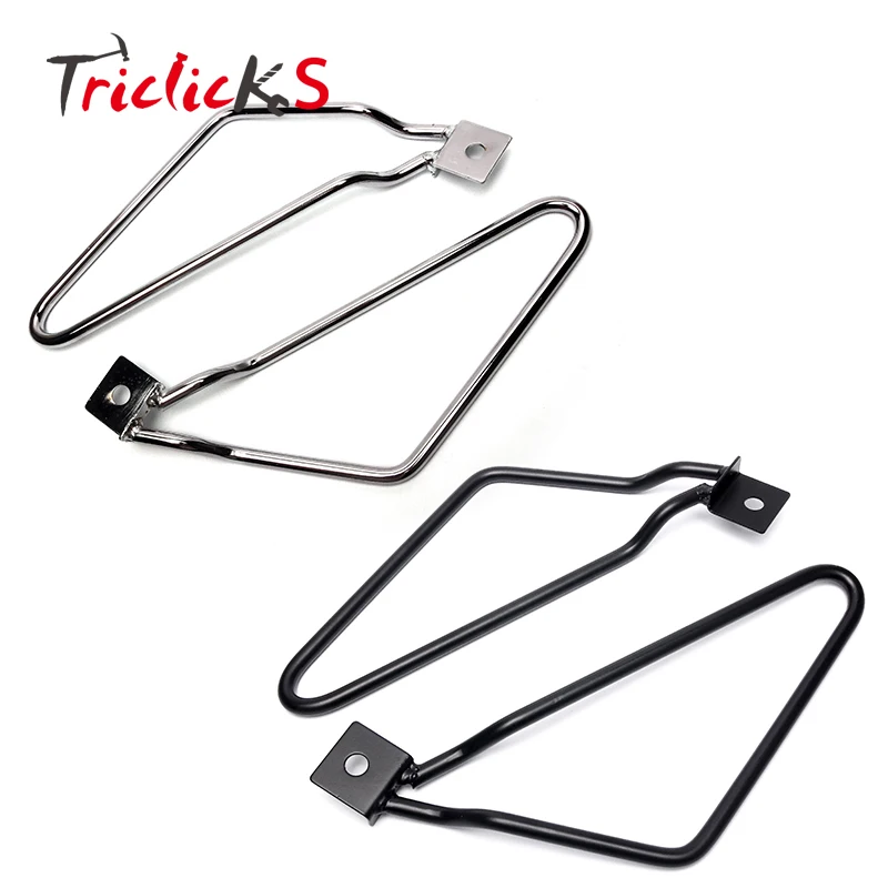 

Крепежные кронштейны для мотоциклетных сумок Triclicks, металлический держатель для Harley Sportster 883 Iron XL883N Dyna