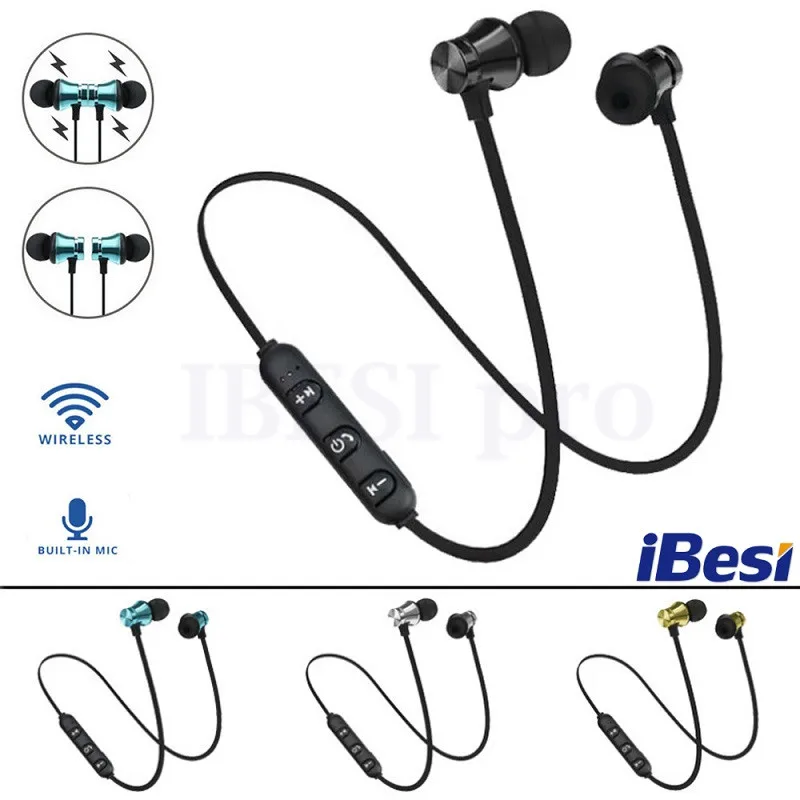 IBESI XT11, беспроводные наушники, магнитные, Bluetooth, наушники, шейные, спортивные, бас, гарнитура, свободные руки, наушники с микрофоном для телефона