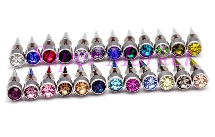 Искусственный расширитель для ушей серьги пирсинг кольцо гвоздей 6 мм шар 1 2 24