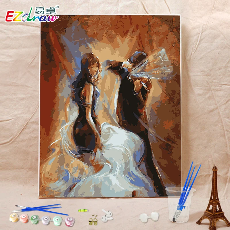 Безрамное картина на стене акриловая живопись маслом по номеру рисунка номерам