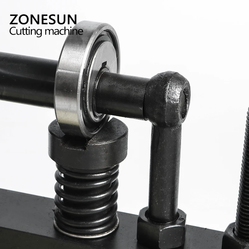 ZONESUN 26x12 см двухколесный ручной станок для высечки кожи фотобумага ПВХ/Эва лист