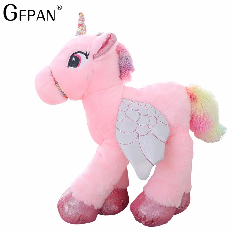 

1pc 50-90cm Kawaii Unicorn Soft Plush Toys Giant Stuffed Animal Horse Toys Soft Doll Home Decor Lover Birthday Gift for Children
