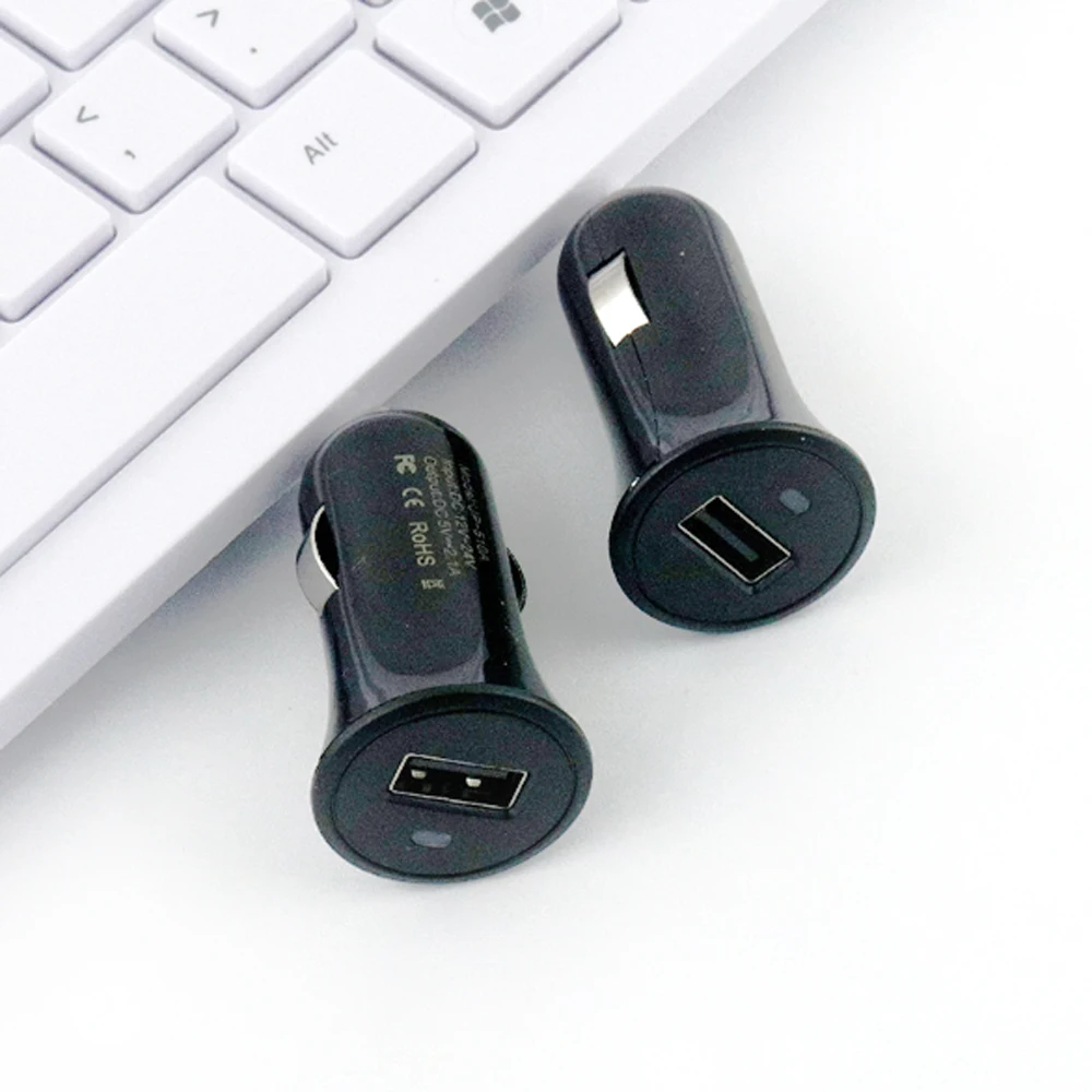 10 шт. в партии автомобильное зарядное устройство с мини USB и цифровым