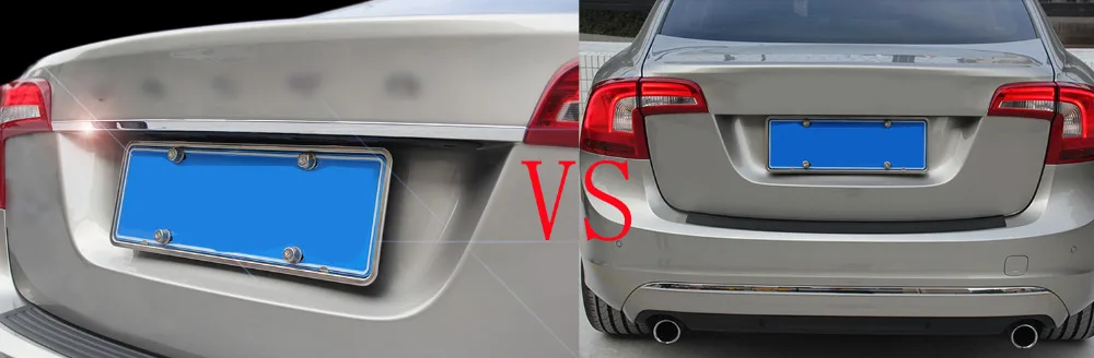 Отделка багажника автомобиля из нержавеющей стали для Volvo S60 2011-2016 Внешние