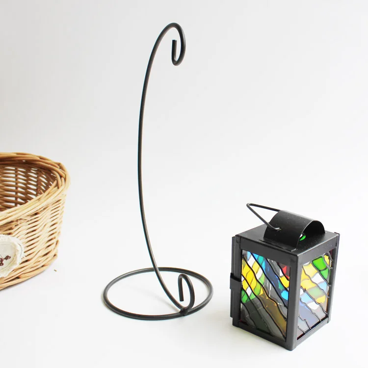 Stained Glass Wrought Iron Candle Holder Home Decor Wedding Gifts ZAKKA Lantern furnishing articles Holders | Дом и сад