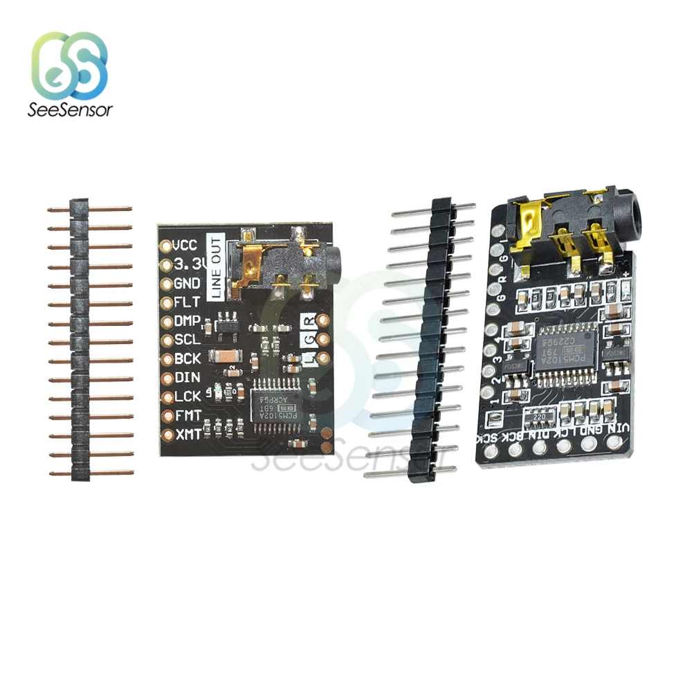 Для Raspberry Pi pHAT звуковая карта I2S IIC интерфейс PCM5102 DAC декодер модуль аудио плата с
