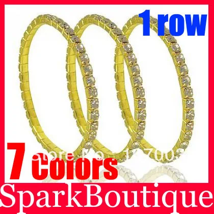 Браслет со стразами в ряд Теннисный браслет золотого цвета | Украшения и