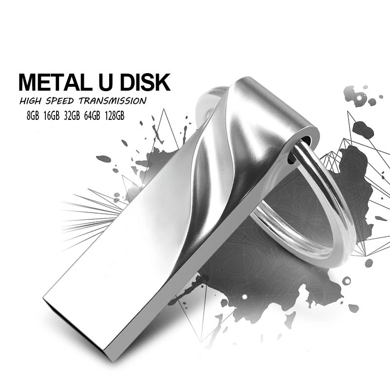 Высокоскоростной USB флеш накопитель 32 ГБ 16 8 128 Гб металлический 64 Флешка память