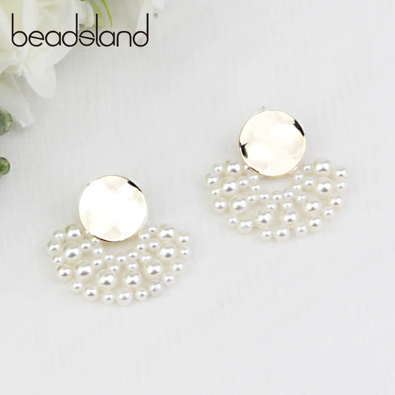 

Beadsland висячие серьги с искусственным жемчугом, секционная оплетка, модные классические для женщин и девочек, праздничный фестиваль, хит про...