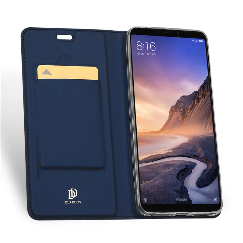 DUX DUCIS для Xiaomi mi Max 3 Pro Чехол макс класса люкс из искусственной кожи + ТПУ откидной