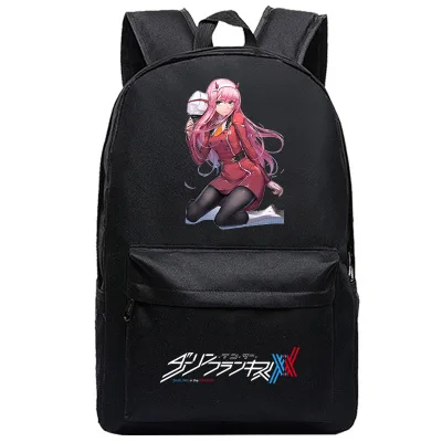16 DitF DARLING in the FRANXX аниме печати рюкзак ICHIGO MIKU ZERO TWO Cos женский Backapck Холст Школьные сумки для девочек-подростков - Цвет: 16