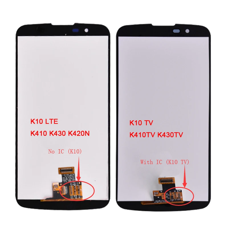 Для LG K10 / TV K430 K410 LCD с фотографией Бесплатная доставка|Экраны для мобильных