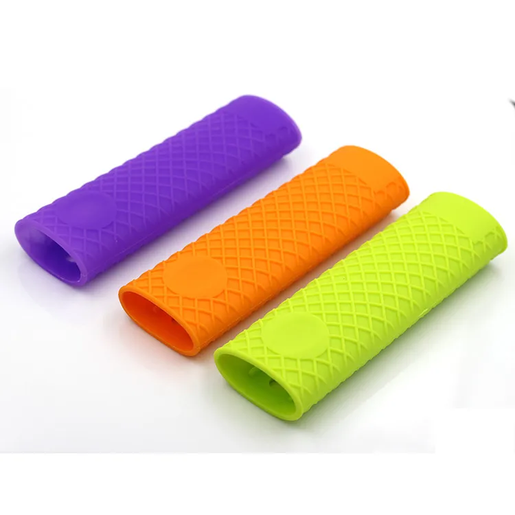 Силиконовые Пот Пан кастрюлю с ручкой держатель рукав покровным сцепление Кухня