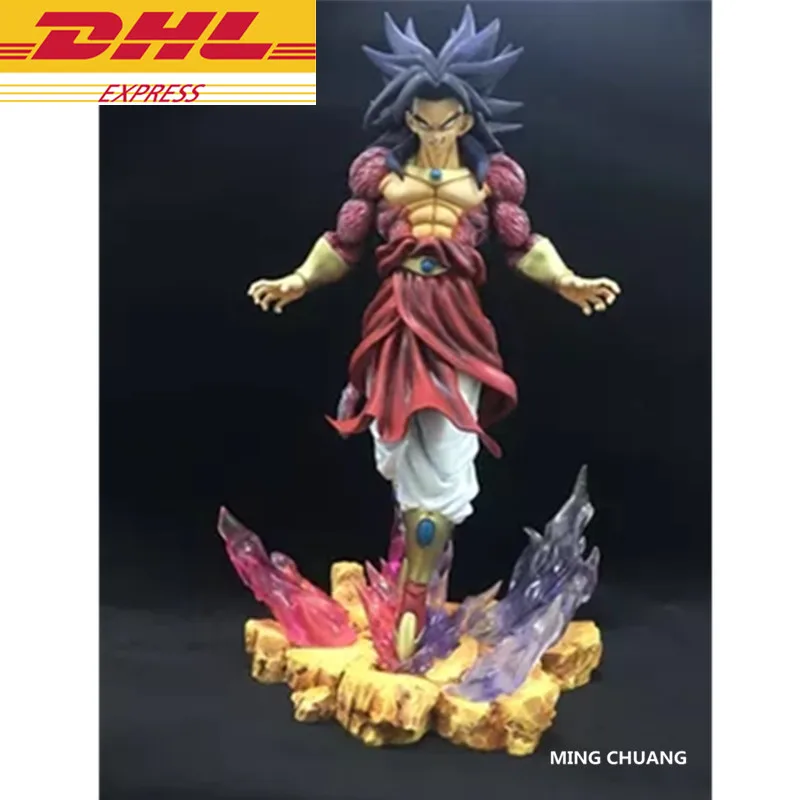 Dragon Ball Z статуя Супер Saiyan бюст Broli враг Сон Гоку полный Длина портрет анимационная фигурка GK Коллекционная модель игрушки J165 - Цвет: Белый