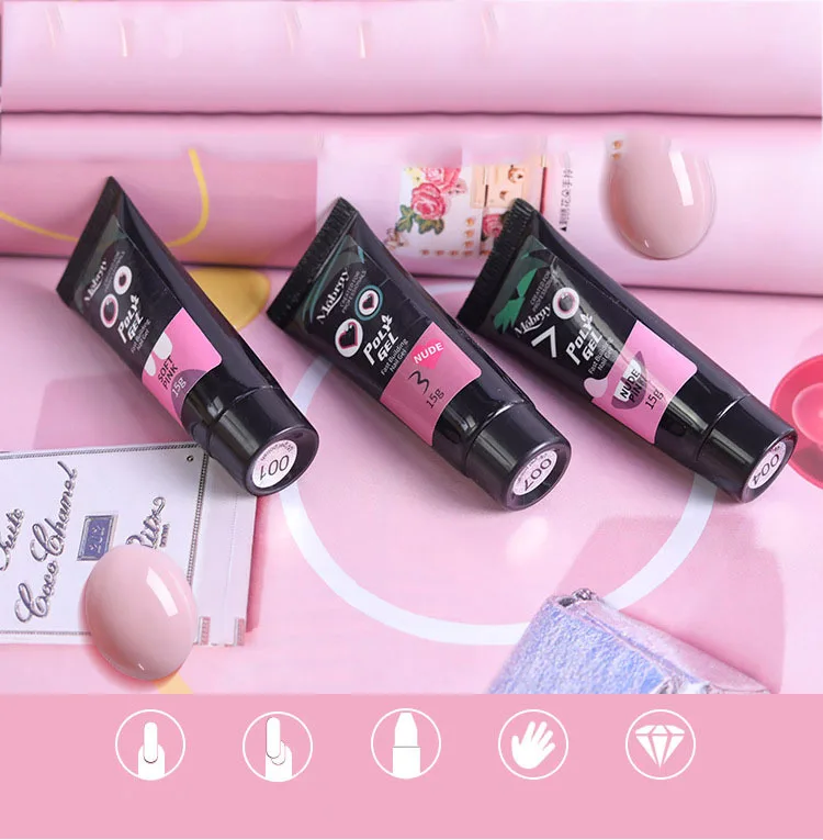 Pinkland гель для ногтей акриловый палец удлиняющий щетка инструмент УФ быстрое