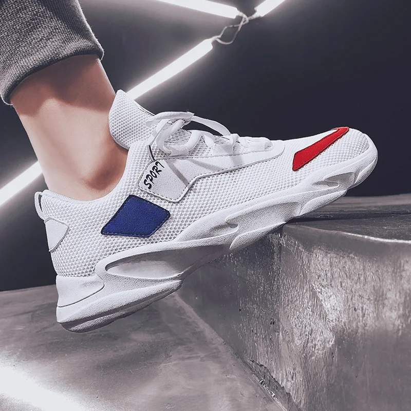 vintage Mixed Colors Retro Daddy Mesh Sneakers Men Hip Hop Patchwork Shoes Streetwear Men's Casual Fashion | Обувь