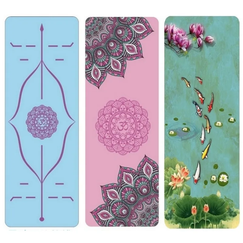 

Suede Rubber Yoga Mat 1.5mm Fitness Mat Non-slip Slimming Yoga Sport Mat Gymnastics Mats with Yoga Bag Balance Pad Pilates