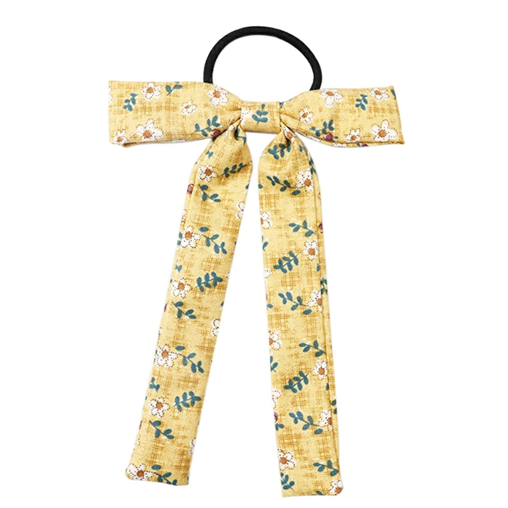 CN аксессуары для волос резинки женщин тканевый держатель с принтом эластичные