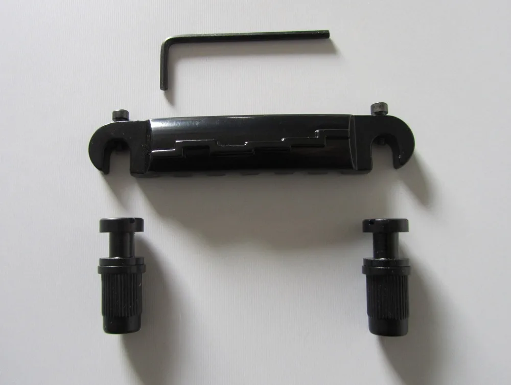 

Black Electric Guitar Wraparound Bridge Tailpiece fit Les