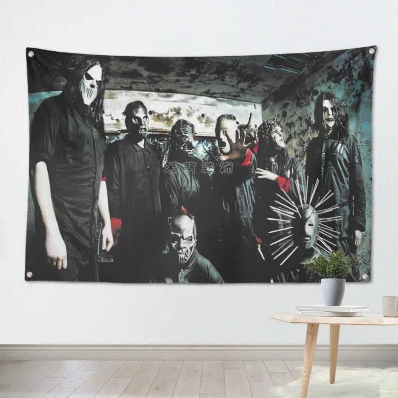 SLIPKNOT поп-Группа Знак тряпичный флаг четыре отверстия настенные картины Кафе Отель Музыка Декор для студии
