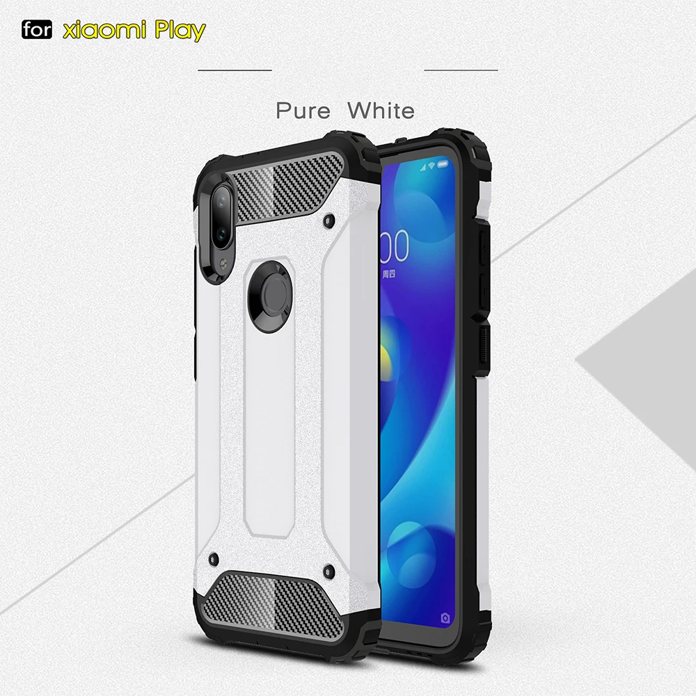 Противоударный чехол-броня Coque 5.84For Xiaomi mi Play чехол для Xiaomi mi играть mi Play чехол для телефона чехол-лента на заднюю панель