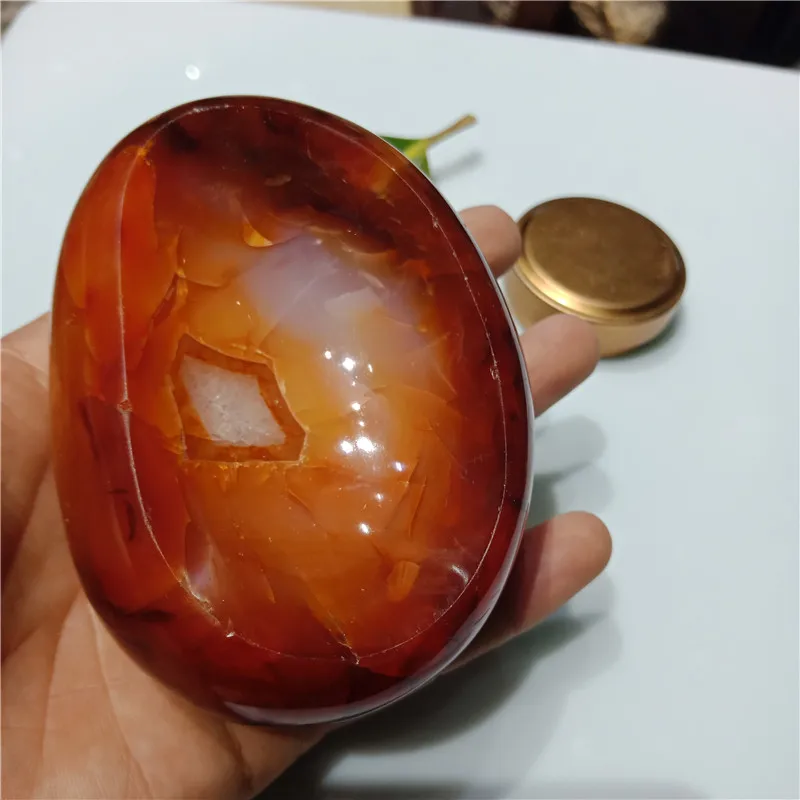 1 шт. 300 г пепельница из натуральной Красной сердолии Агатовая чаша камни нефрита