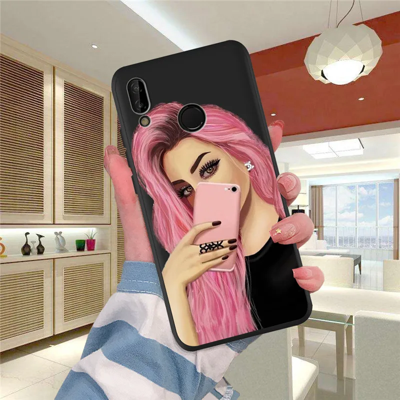 H1730 Девушка женщина для huawei P8 P10 P20 P30 mate 10 20 Honor 8 8X 8C 9 V20 20i 10 Lite Plus Pro Чехол Coque Etui Funda baby mom - Color: H1730