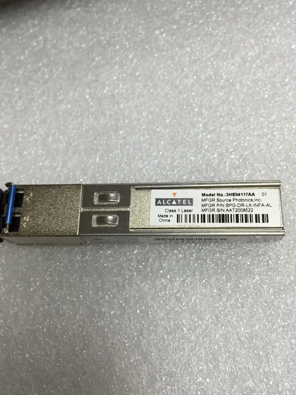 

ALCATEL 3HE04117AA SFP, SOURCE SPG-DR-LX-INFA-AL, AAT2008522