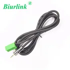 Biurlink автомобильный 6-контактный мини-разъем ISO для замены CD на золотой 3,5 мм аудиоразъем Aux кабель адаптер для Renault список обновлений