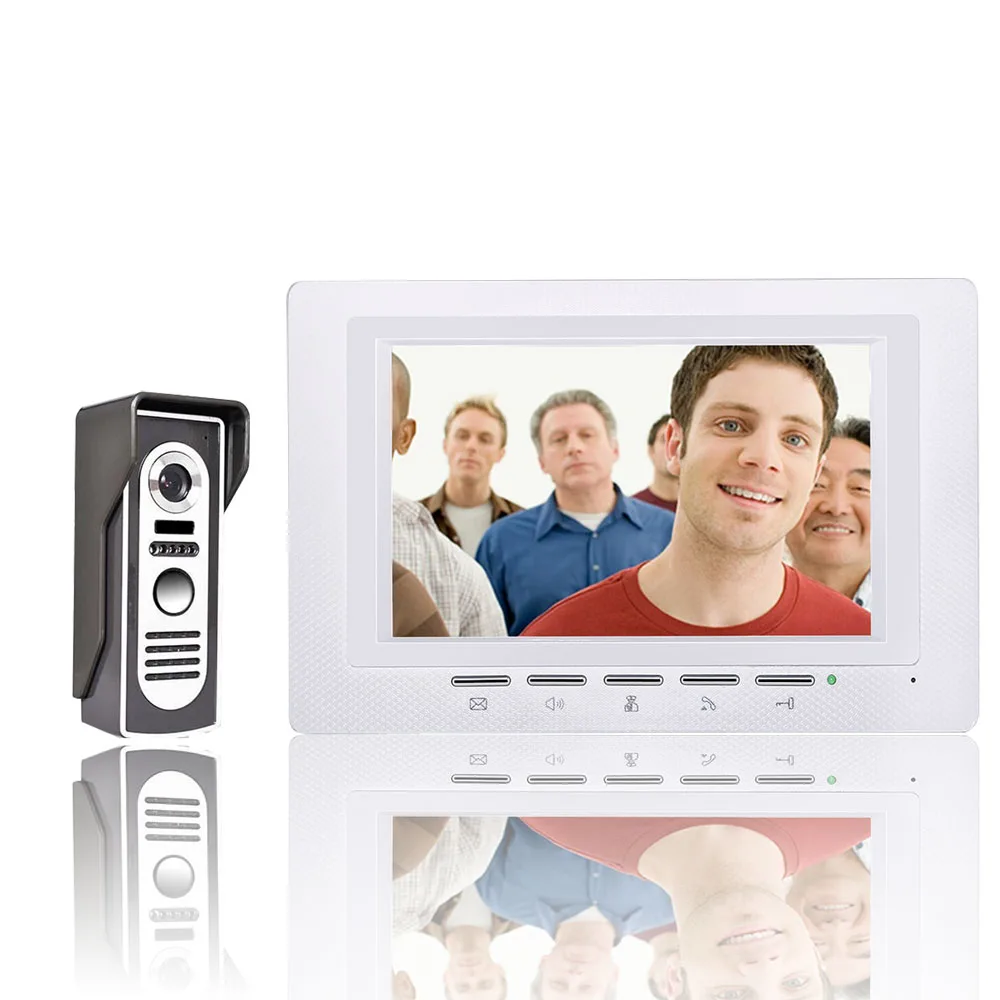 Бесплатная доставка 7 дюймовый видеодомофон дверной звонок комплект внутренней