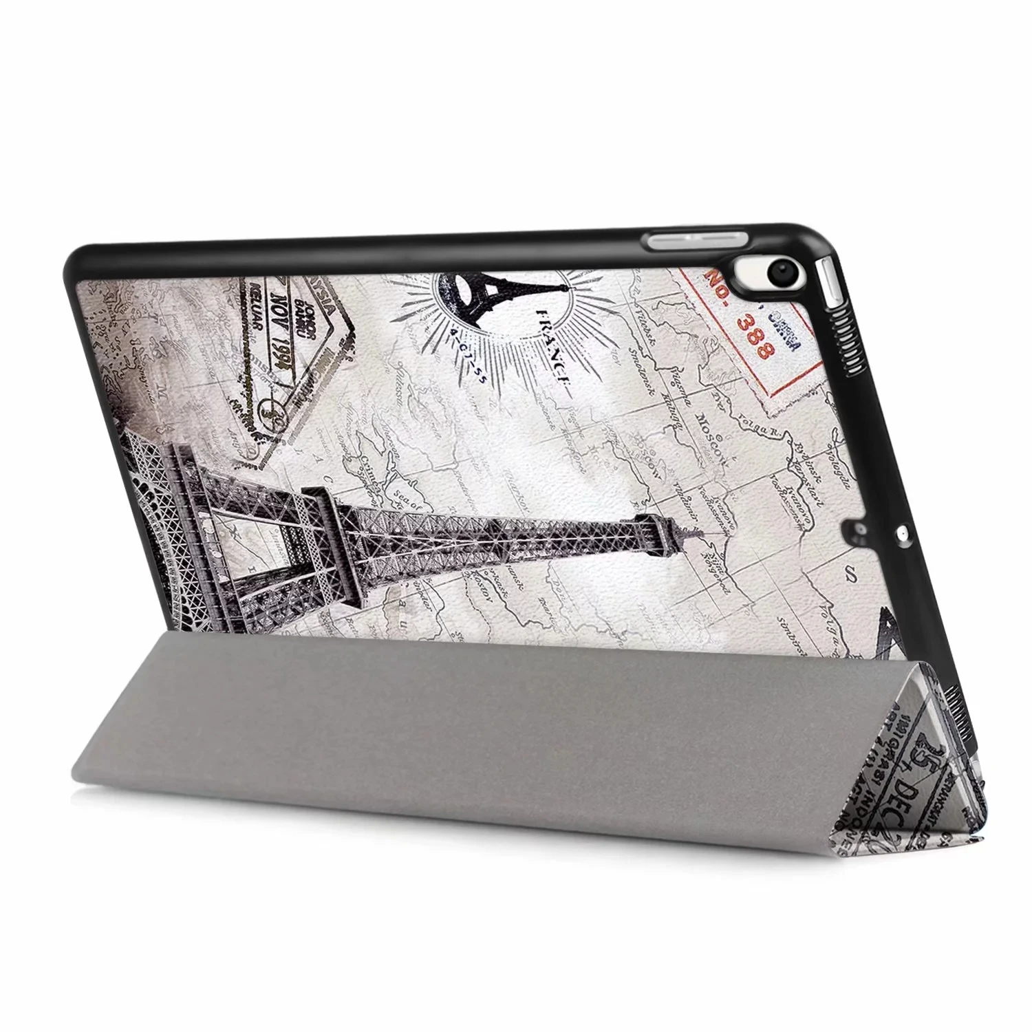 6-в-1 для iPad Air 3 /Pro 10,5 inch-печатные Смарт чехол+ Bluetooth клавиатура+ сумка+ ручка-стилус+ пленка для экрана+ влажные салфетки