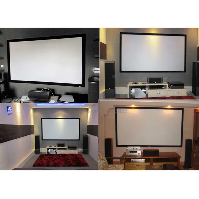 Акустически прозрачные экраны диагональю 140 дюйма ST с фиксированной рамой