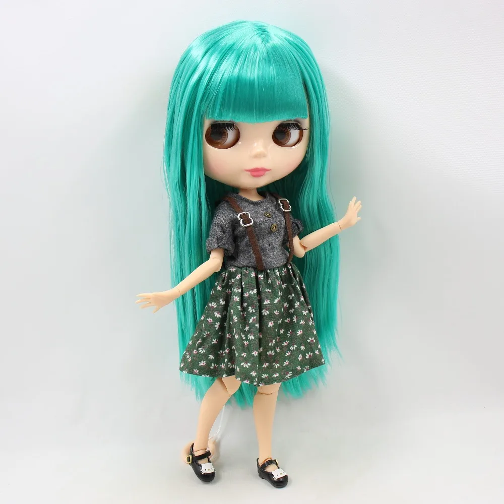 Ледяная кукла DBS Blyth 1/6 bjd шарнирная для тела зеленые волосы натуральная кожа