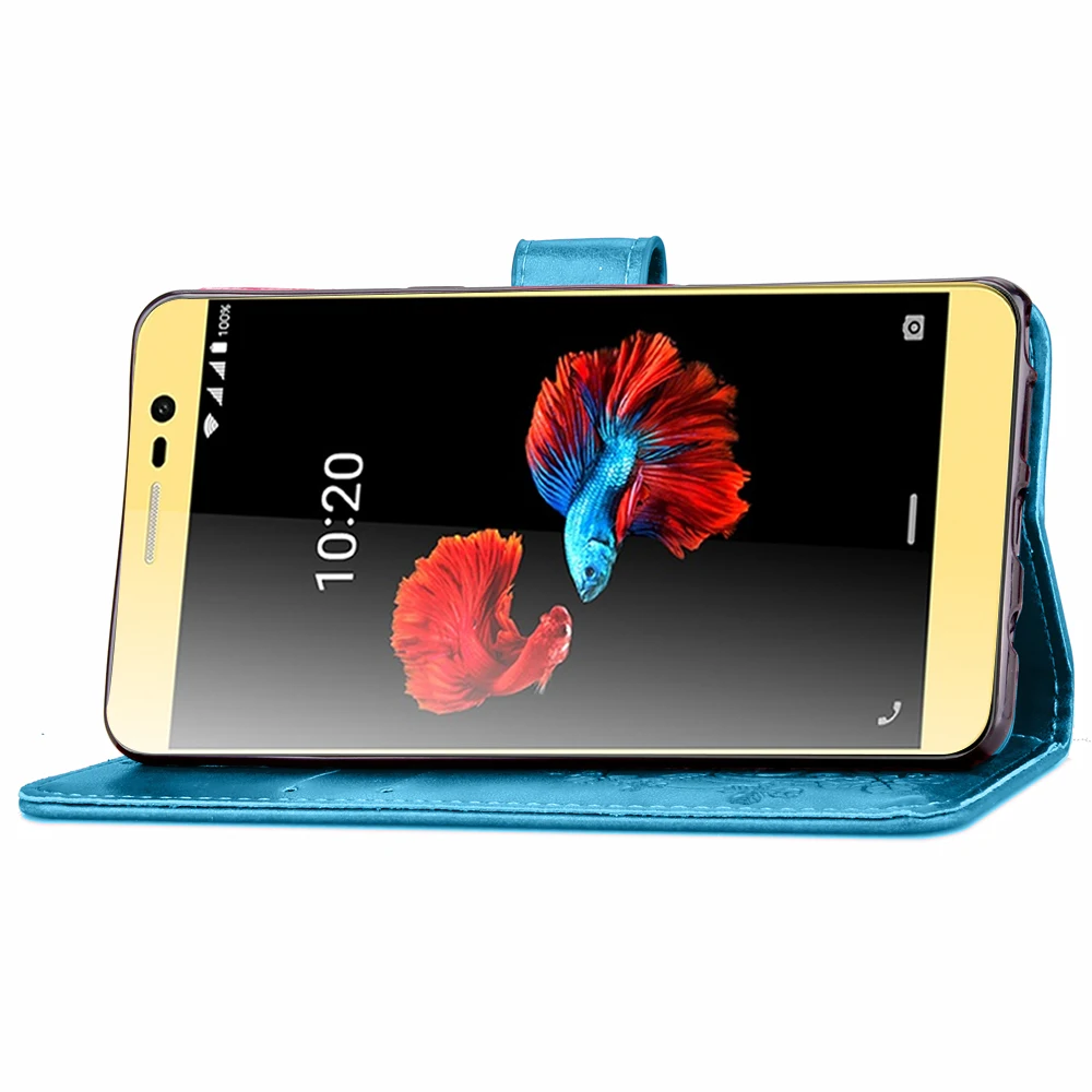 Для ZTE A910 Мода Four Leaf Clover выбивает книга Стиль Бумажник Флип PU кожаная визитница
