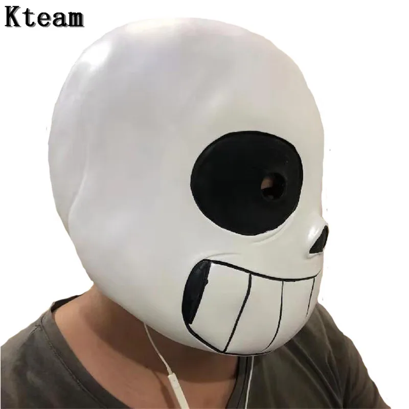 Популярная забавная Маскарадная маска Sans Undertale крутой скелет череп на Хэллоуин