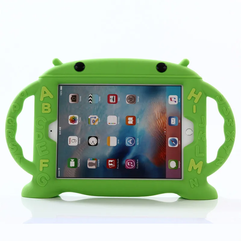Для Apple Ipad Air 2 Силиконовый прочный ударопрочный резиновый чехол для Ipad 6 Funda Coque для детей детская ручка подставка защитный чехол