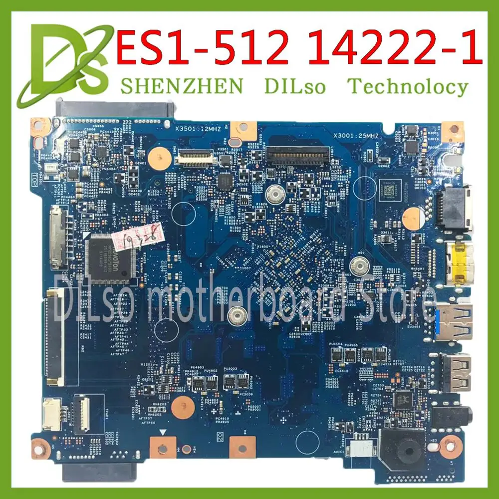KEFU ES1-512 14222-1 для Acer aspire NBMRW11003 материнская плата ноутбука двухъядерный процессор