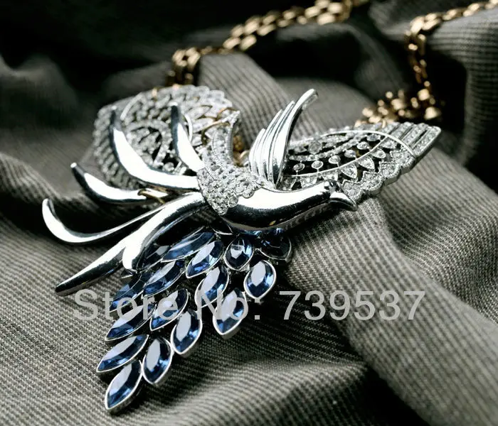 Оптовая продажа модный костюм ювелирные изделия подвеска на ожерелье Павлин|fashion