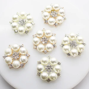 Цветок Жемчужный круглый, Свадебные шляпы, 10 шт.