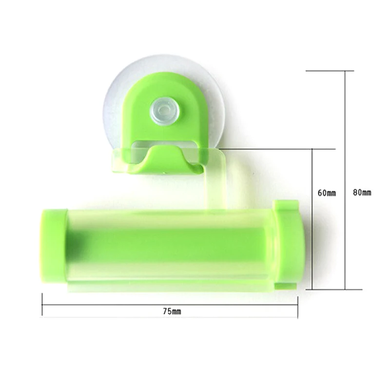 

1PC Plastic Rolling Tube Squeezer Toothpaste Dispenser Sucker Holder Dental Cream Bathroom