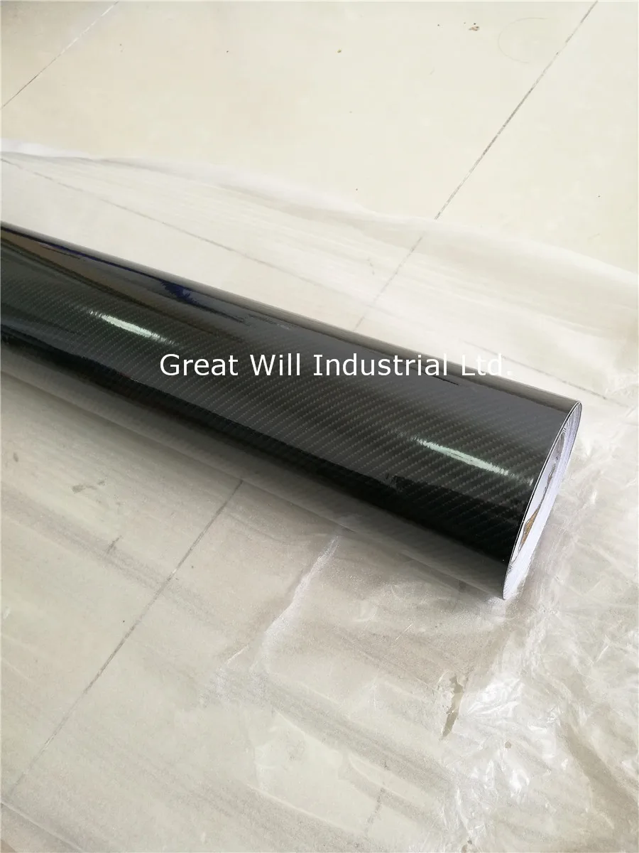 2 рулона Utral Gloss 5D виниловая пленка из углеродного волокна как настоящая глянцевая