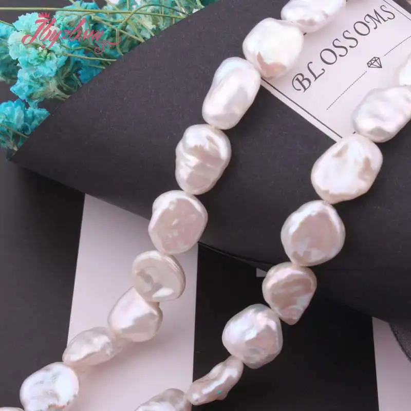 Бисер из белого пресноводного жемчуга 8x10 мм бесплатная доставка|beads for diy|stone