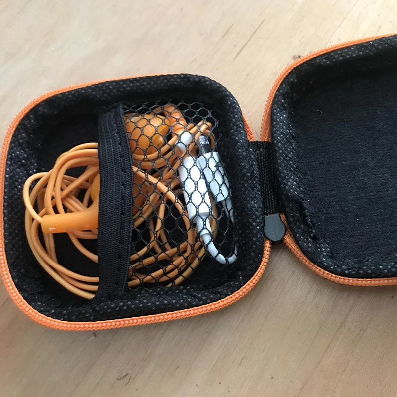 Overfly мини наушники из искусственной кожи Чехол Сумочка со змейкой Жесткий для