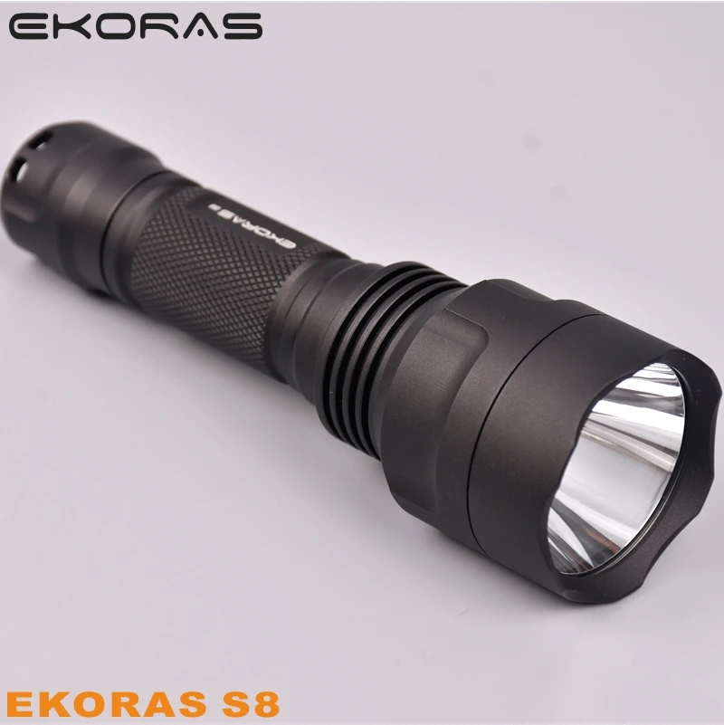 Черный Ekoras C8 с luminus sst40 CREE xml2 U2 медная DTP плата и ar покрытием внутри 1500lm|Фонарики